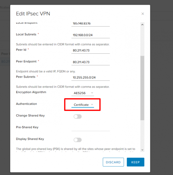 VMware NSX для самых маленьких. Часть 6. Настройка VPN