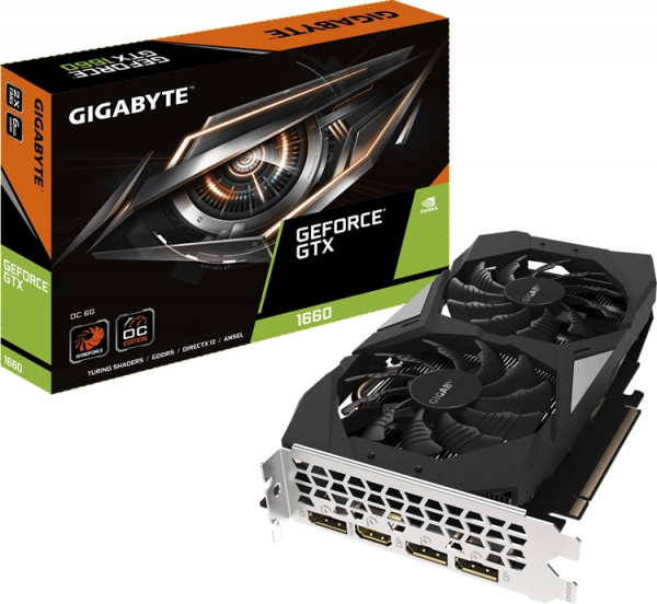 Частота ядра видеокарт GIGABYTE GeForce GTX 1660 достигает 1860 МГц