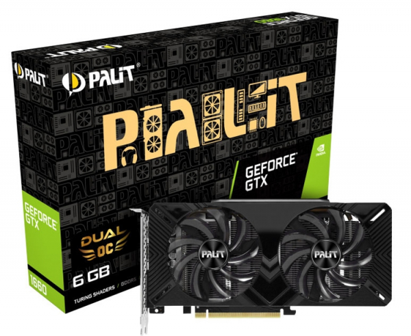 В семейство ускорителей Palit GeForce GTX 1660 вошли четыре модели