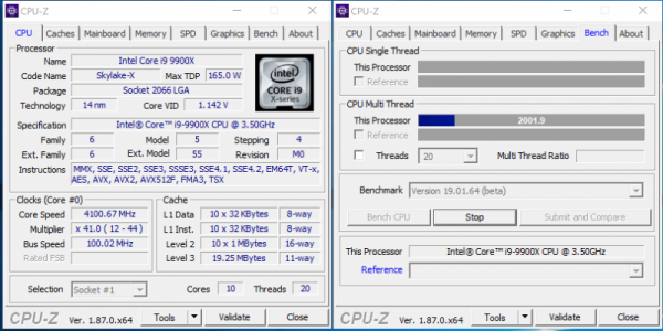 Новая статья: Core i9-9900X против Core i9-9900K: буква меняет всё