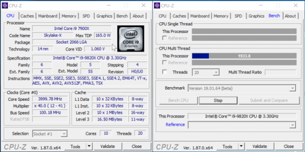 Новая статья: Core i9-9900X против Core i9-9900K: буква меняет всё