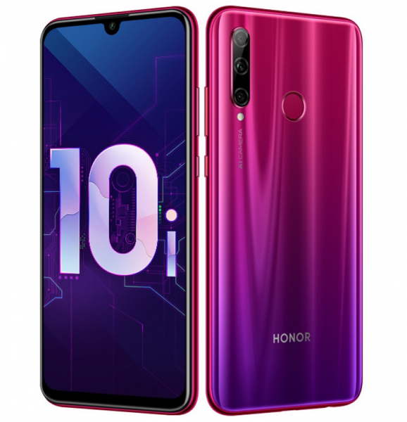 Honor 10i: смартфон с тройной камерой, экраном Full HD+ и чипом Kirin 710