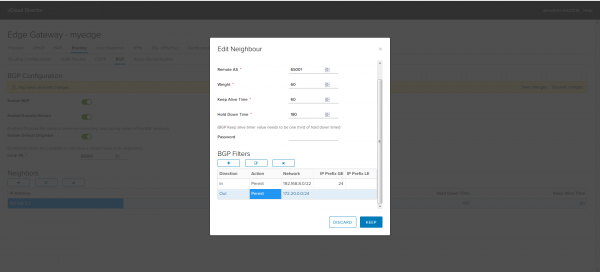 VMware NSX для самых маленьких. Часть 4. Настройка маршрутизации