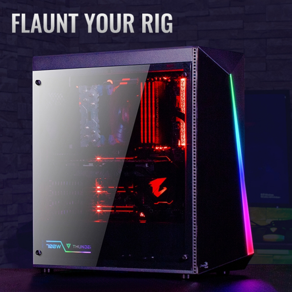 Aerocool Shard: ПК-корпус с подсветкой RGB и акриловым окном