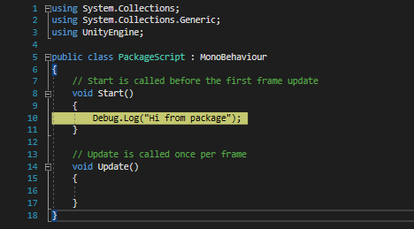 Unity Package Manager