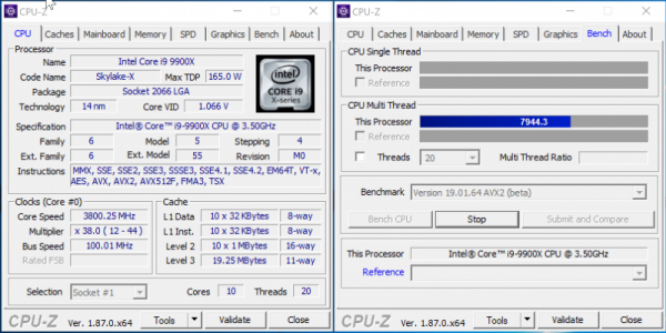 Новая статья: Core i9-9900X против Core i9-9900K: буква меняет всё