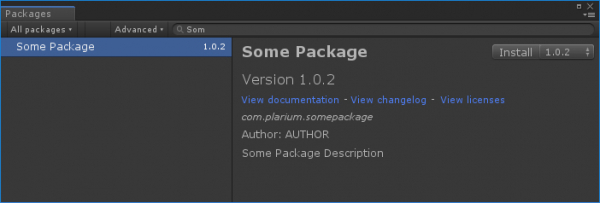 Unity Package Manager