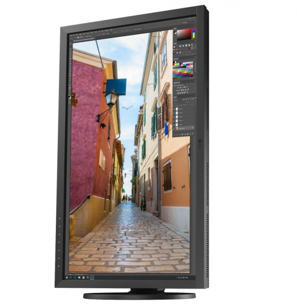 Монитор EIZO ColorEdge CS2731 можно использовать в альбомной и портретной ориентациях