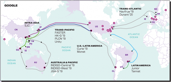 Вести со дна: IT-гиганты начали активно строить собственные подводные магистральные сети