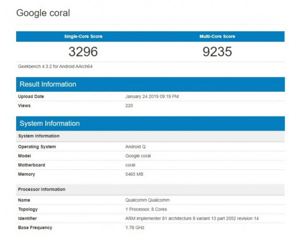 «Коралл» и «Пламя»: раскрыты кодовые имена смартфонов Google Pixel 4