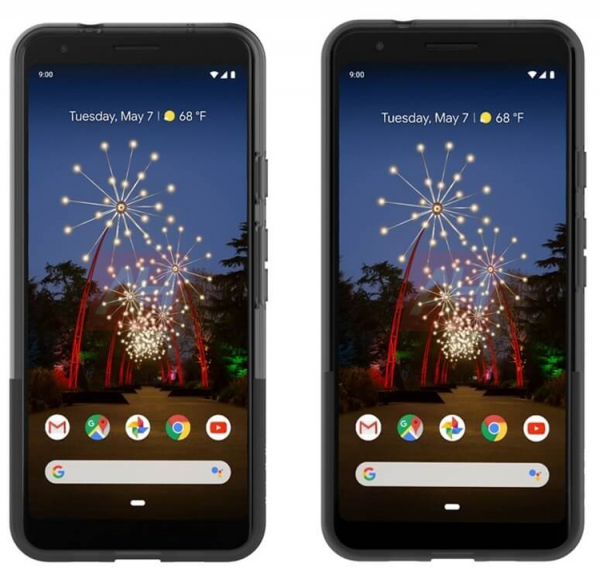 Смартфоны Google Pixel 3a и 3a XL позируют на официальных рендерах
