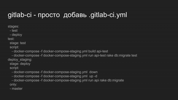 Процесс разработки и тестирования с Docker и Gitlab CI