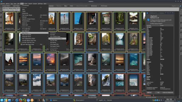 Выпуск программ для обработки фотографий RawTherapee 5.6 и digiKam 6.1