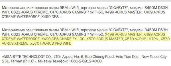 Gigabyte готовит десяток материнских плат на чипсетах AMD X570 и X499