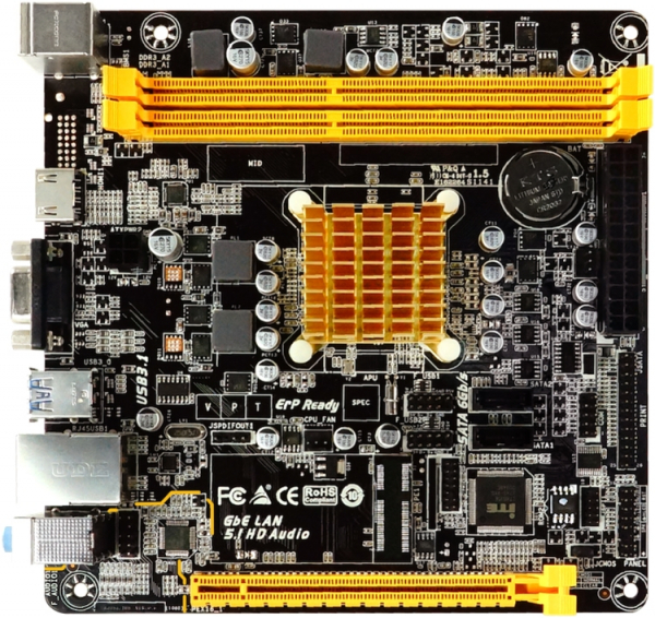 Плата для компактного ПК Biostar A68N-2100E оборудована чипом AMD E1-2150