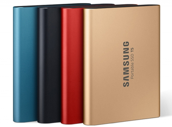 Карманные SSD-накопители Samsung T5 предстали в ярких цветах