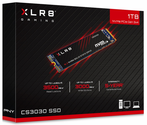 SSD-накопители PNY XLR8 CS3030 рассчитаны на игровые ПК