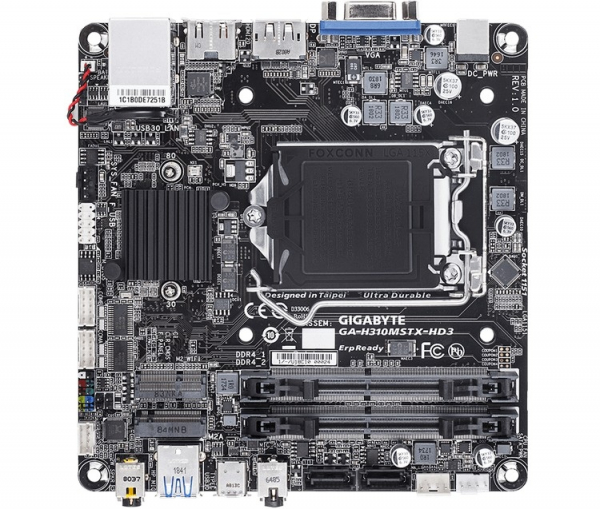 Gigabyte GA-H310MSTX-HD3: материнская плата формата Mini-STX на чипсете Intel H310