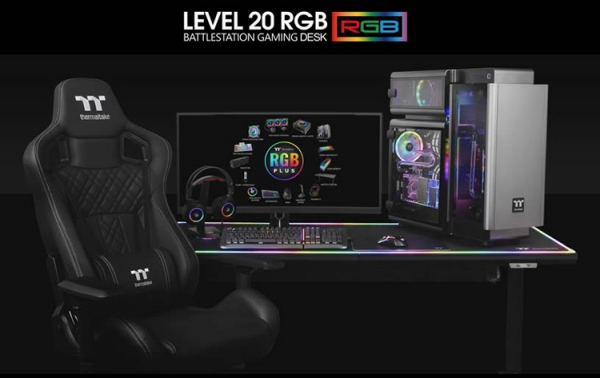 Thermaltake Level 20 RGB BattleStation: компьютерный стол с подсветкой за $1200