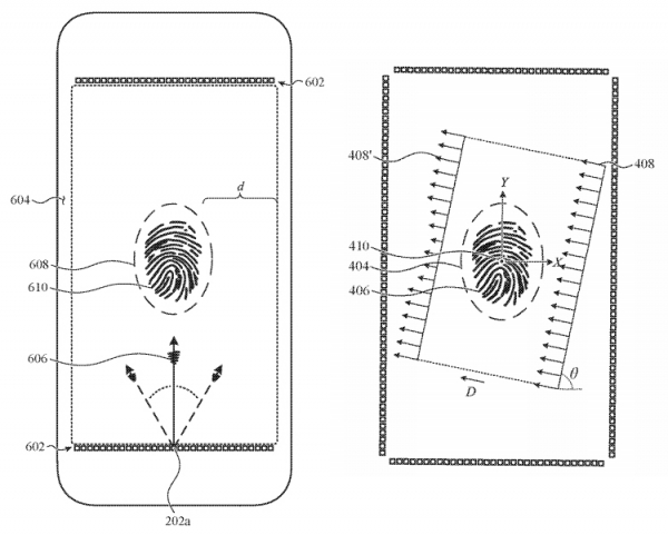 Будущие iPhone смогут использовать для сканирования отпечатков пальцев весь экран