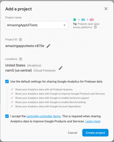 Запускаем инструментальные тесты в Firebase Test Lab. Часть 1: iOS проект