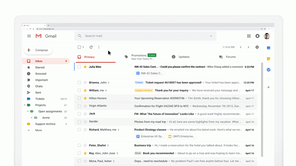 Поддержку AMP в Gmail запустят для всех со 2 июля