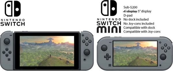 Изображения аксессуаров указывают на возможный дизайн Nintendo Switch Mini в духе PSP