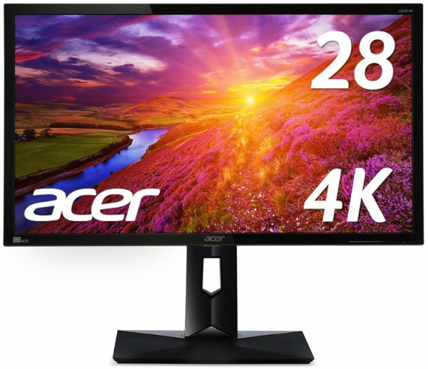 Acer представила 4К-монитор с поддержкой FreeSync и временем отклика в 1 мс