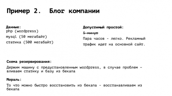 Failover: нас губит перфекционизм и… лень