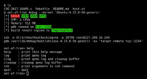 out-of-tree v1.0.0 ― инструментарий для разработки и тестирования эксплоитов и модулей ядра Linux