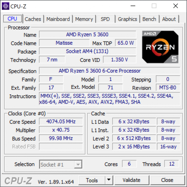 Новая статья: Обзор процессоров AMD Ryzen 5 3600X и Ryzen 5 3600: шестиядерник здорового человека