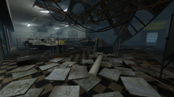 Portal 2: Destroyed Aperture — оформление локаций в тизере и на скриншотах масштабной модификации