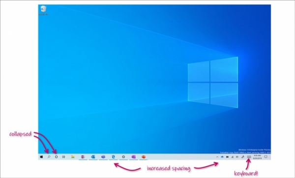 Microsoft показала новый планшетный режим для Windows 10 20H1