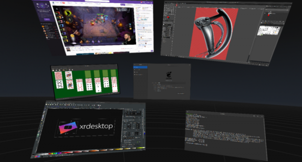 Проект xrdesktop для использования GNOME и KDE в шлемах виртуальной реальности