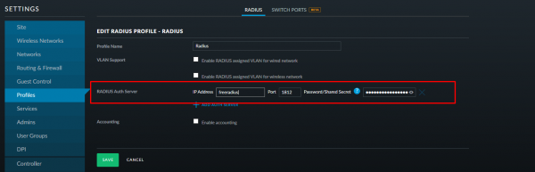 WiFi Enterprise. FreeRadius + FreeIPA + Ubiquiti