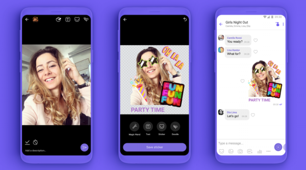 Новая функция Viber позволит пользователям создавать свои стикеры