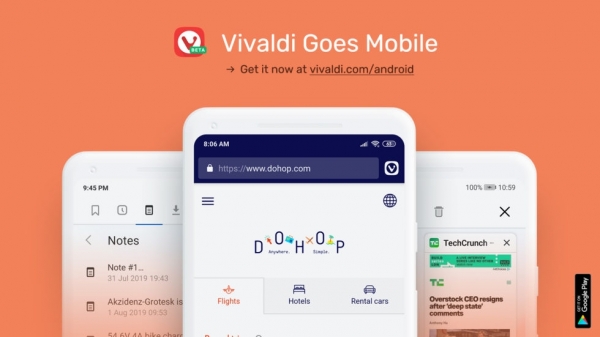 Бета-версия браузера Vivaldi доступна для Android