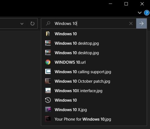 Обновление Windows 10 November 2019 Update улучшит поиск в Проводнике