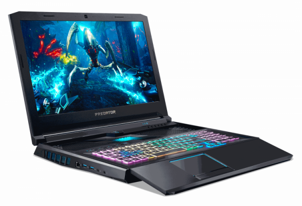 В России поступил в продажу игровой ноутбук Acer Predator Helios 700 с выдвижной клавиатурой