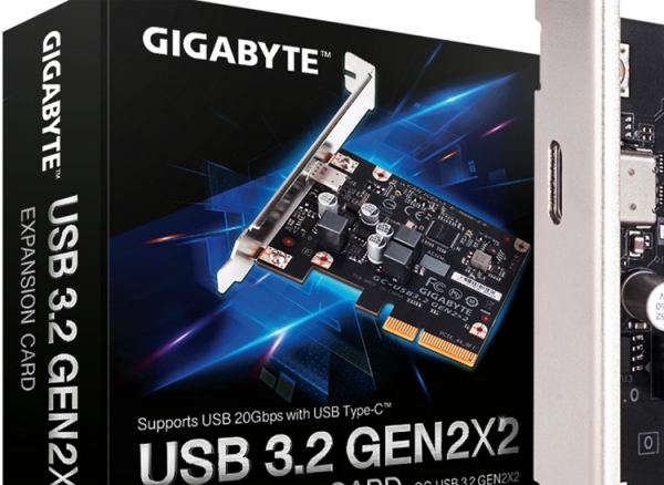 GIGABYTE создала первую в мире карту расширения USB 3.2 Gen 2x2 PCIe