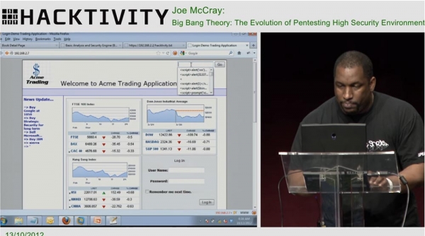 Конференция HACKTIVITY 2012. Теория большого взрыва: эволюция пентестинга в условиях повышенной безопасности. Часть 2