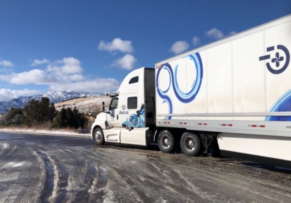 Автономный грузовик компании Plus.ai преодолел в ходе коммерческого рейса 4500 км по дорогам США