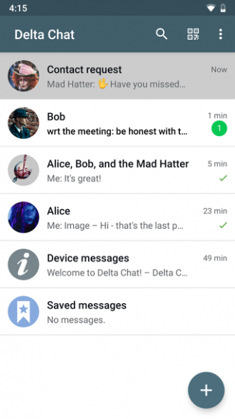 Вышел Delta Chat 1.0 для Android с новым ядром, переписанным на Rust