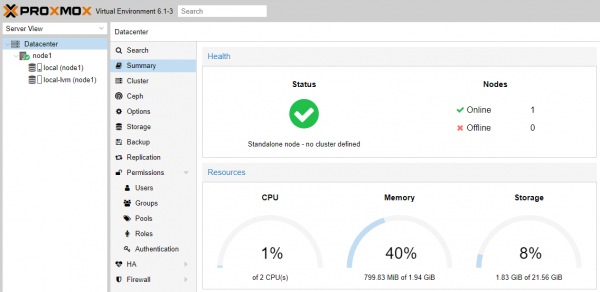 Кластеризация в Proxmox VE