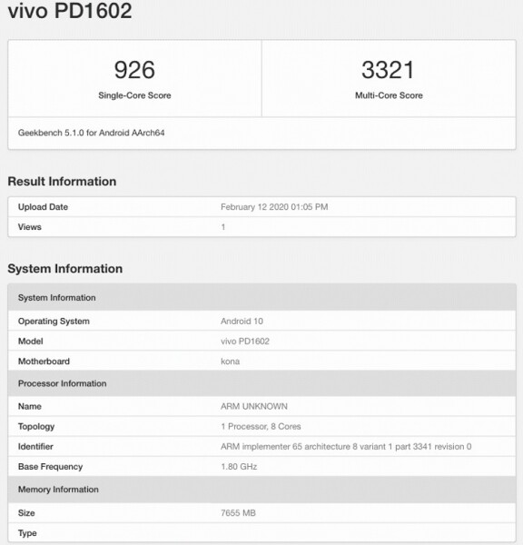 Два загадочных 5G-смартфона Vivo замечены в Geekbench