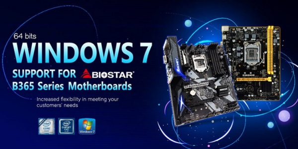 Biostar обеспечила своим материнским платам на Intel B365 полную совместимость с Windows 7