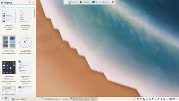 Релиз рабочего стола KDE Plasma 5.18