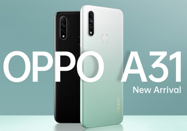 OPPO A31: смартфон-середнячок с тройной камерой и 6,5" экраном HD+