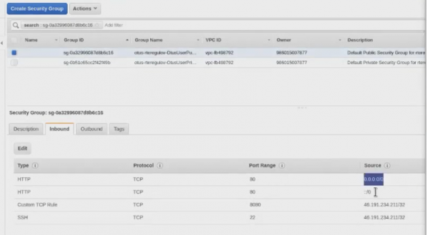 Балансировка нагрузки с помощью AWS ELB