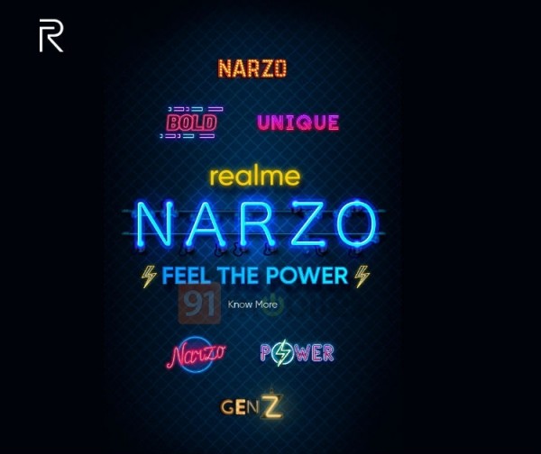 У Realme появится семейство молодёжных смартфонов Narzo